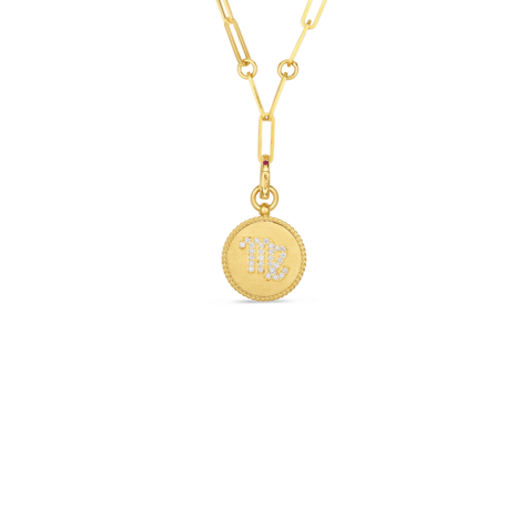 18K YELLOW GOLD TINY TREASURES DIAMOND STAR OF DAVID NECKLACE